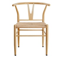 طقم 2 كراسي بوهيمي لون خشبي فاتح