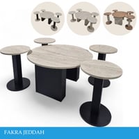 طقم طاولات خشب عدة الوان