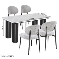 طقم طاولة طعام رخام 4و6 كراسي عدة ألوان