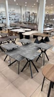 طقم طاولات خدمة رمادي