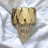 جداري كريستال ستيل ذهبي