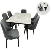 طقم طاوله طعام 4و6كراسي رخام