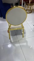 طقم 2 كراسي ومفرد أفراح ذهبي مودرن