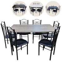 طقم طاولة طعام 4و6 كراسي عدة ألوان