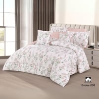 طقم مفرش نفرين قطن عدة الوان