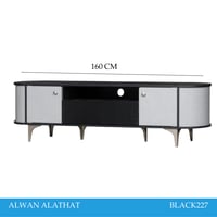 طاولات بلازما لون اسود 160و180 سم