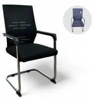 كرسي مكتب ثابت اسود ورمادي