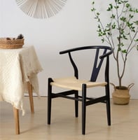 طقم 2 كراسي بوهيمي لون أسود