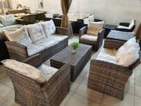 طقم خيزران 7 أشخاص و2 صندوق