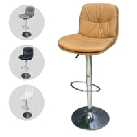 كرسي بار جلد مودرن عدة الوان