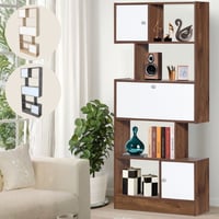 رف تخزين مع أدراج عدة ألوان