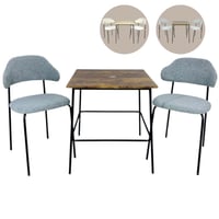 طقم كرسيين وطاولة عدة ألوان