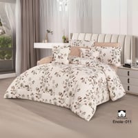 طقم مفرش نفرين قطن عدة الوان