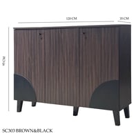 دولاب جزامه لون اسود وبني 80و120سم