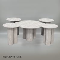 طقم طاولات خدمه وسط عدة الوان