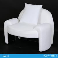 كرسي بوكليه أبيض فخم