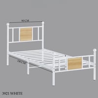 سرير لون ابيض عدة مقاسات