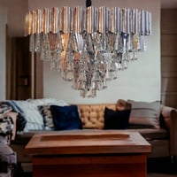 ثريا كريستال ستيل فضي