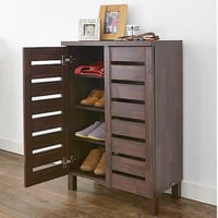 دولاب أحذية ٢درف لون بني