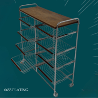 رفوف سطح خشبي عدة الوان