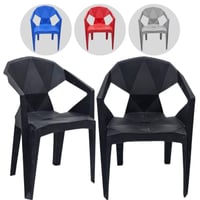 طقم 4 كراسي بلاستيك عدة ألوان