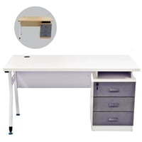 طاولة مكتب مع ادراج 120و140 سم عدة الوان