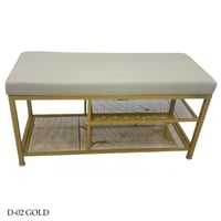 مقعد مع رف حديد عدة الوان