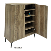 دولاب أحذية بابين وثلاث أبواب عدة ألوان