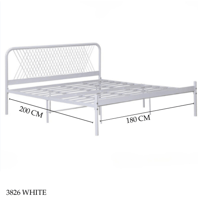 سرير أبيض 90و120و180 سم