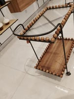 عربية تقديم زجاج عدة ألوان