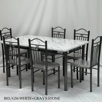 طقم طاولة طعام 6 كراسي عدة الوان