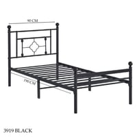 سرير لون اسود عدة مقاسات