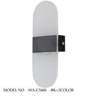 إضاءة جدارية بشكل عصري عده الوان