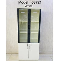 دولاب ملفات زجاج وحديد عدة ألوان