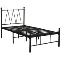 سرير حديد اسود 90×190