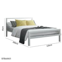 سرير ابيض مودرن 90و120 سم