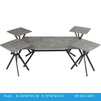 طقم طاولات خدمة رمادي