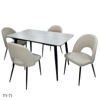 طقم طاولة طعام بورسلان 4و6 كراسي عدة ألوان
