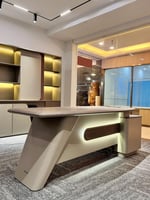 طقم مكتب مع دولاب وطاوله عدة مقاسات