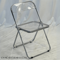 كرسي اكريلك قابل للطي عدة ألوان