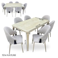 طقم طاولة طعام رخام 6 كراسي عدة الوان