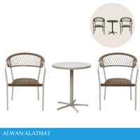 طقم طاولة وكرسيين عدة الوان
