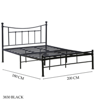 سرير اسود مودرن عدة مقاسات