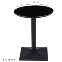 طاوله كوفي 60و70 سم لون اسود