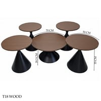 طقم طاولات خشب عدة ألوان