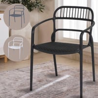 طقم 4 كراسي فايبر عدة ألوان