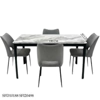 طقم طاولة طعام رخام 4و6 كراسي