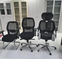 كرسي مكتب فخم أسود دوار