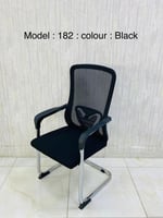 طقم 6 كراسي مكتب اسود