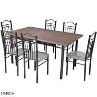 طقم طاولات طعام 4و6 كراسي عدة ألوان